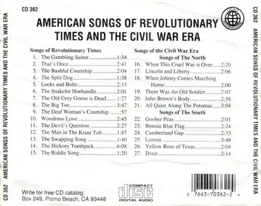 VA - American Songs Of Revolutionary Times & Civil War Era (1993)