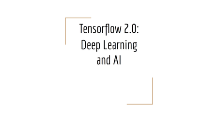 Udemy - Tensorflow 2.0: Deep Learning and Artificial Intelligence (2020)