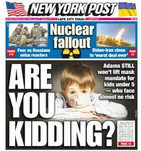 New York Post - March 5, 2022