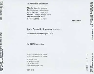 The Hilliard Ensemble - Carlo Gesualdo: Quinto Libro Di Madrigali (2012) {ECM 2175} [Re-Up]