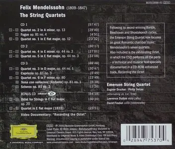 Mendelssohn · The Complete String Quartets · Emerson String Quartet (4 CD)