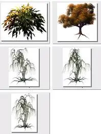 Photoshop's Templates - Autumn: Trees