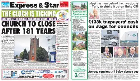 Express and Star Sandwell Edition – August 22, 2018