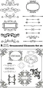 Vectors - Ornamental Elements Set 26