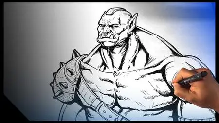 How To Draw An Orc - Drawing Cartoon Animation Course