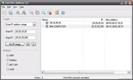 LizardSystems Find MAC Address v2.0.0.33