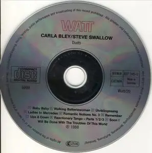 Carla Bley & Steve Swallow - Duets (1988) {Watt--ECM 837 345-2}