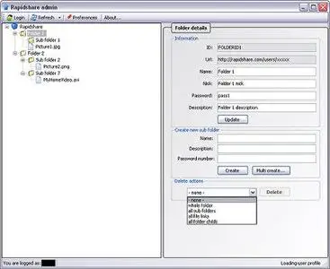 RapidShare Admin 1.0.0.3