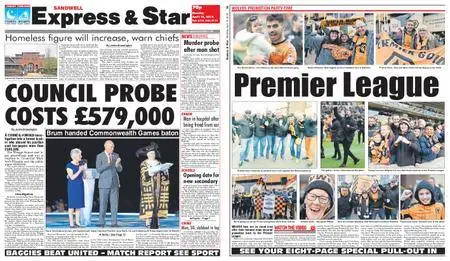 Express and Star Sandwell Edition – April 16, 2018