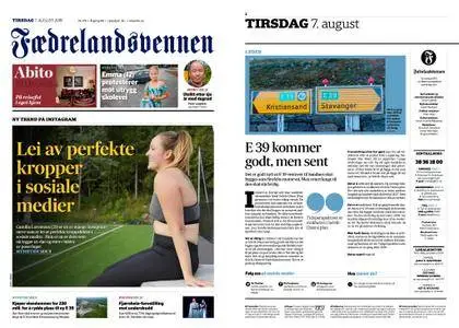 Fædrelandsvennen – 07. august 2018