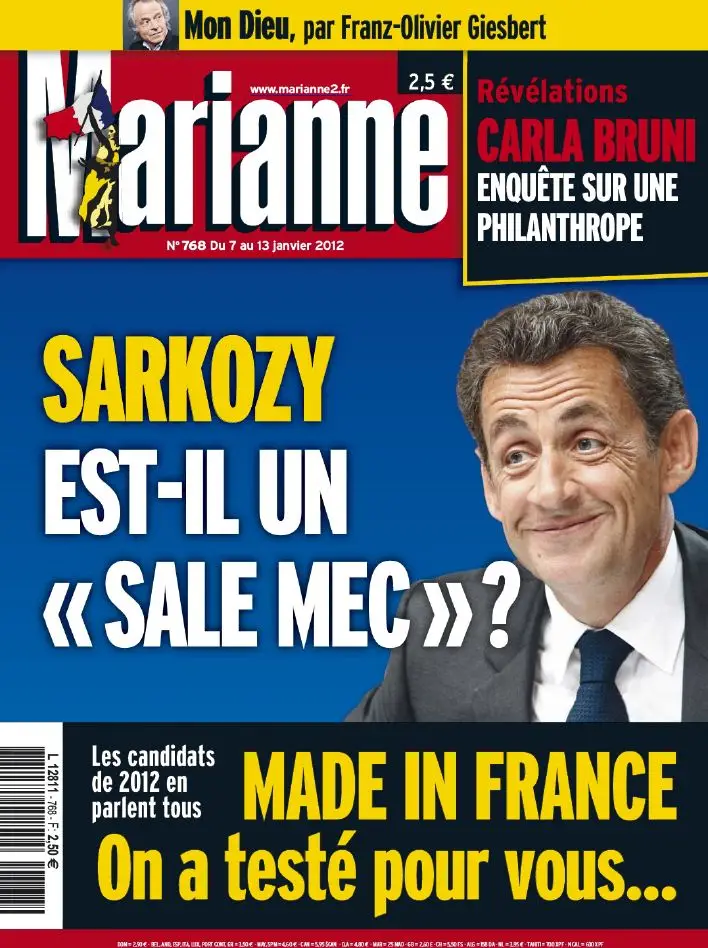 Marianne N° 768 du 7 au 13 Janvier 2012