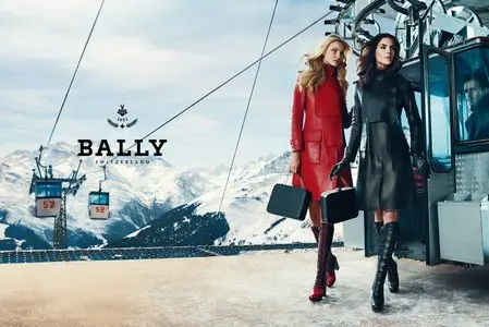Caroline Trentini & Hilary Rhoda by Norman Jean Roy for Bally Fall 2012