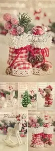 Stock Photo - Cute Christmas Backgrounds