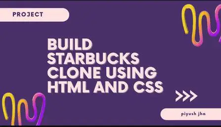 Create a Starbucks clone using HTML and CSS