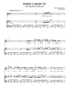 When I Grow Up - Tim Minchin (Piano Vocal)