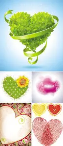Stylish Hearts Vector
