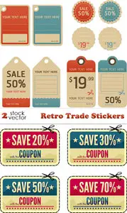 Vectors - Retro Trade Stickers