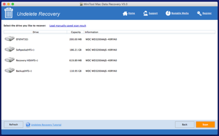 MiniTool Mac Data Recovery Personal 3.0.0.0