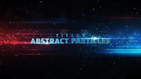 VideoHive Abstract Particles Titles 23346327