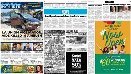 Philippine Daily Inquirer – November 15, 2018