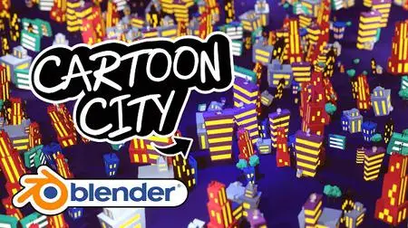 Create A 3D Cartoon City Easy
