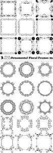 Vectors - Ornamental Floral Frames 23
