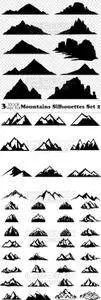 Vectors - Mountains Silhouettes Set 2