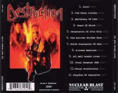 Destruction - All Hell Breaks Loose (2000) [2CD, Nuclear Blast NB 494-9, Germany]