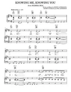 Knowing Me, Knowing You - ABBA, Mamma Mia! Musical (Piano-Vocal-Guitar)