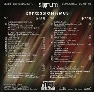 Expressionismus (Works by Casella, Goossens, Schreker, Rathaus, Vogel & Wellesz) (Brandenb. SO  - Athnäos, Bruns & Campestrini)