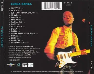 Lokua Kanza - Lokua Kanza (1993) {Ye Wo Music 014 775-2}