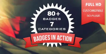 80+ Badges: Corporate/Festival/Neon/Organic - Project for After Effects (VideoHive)
