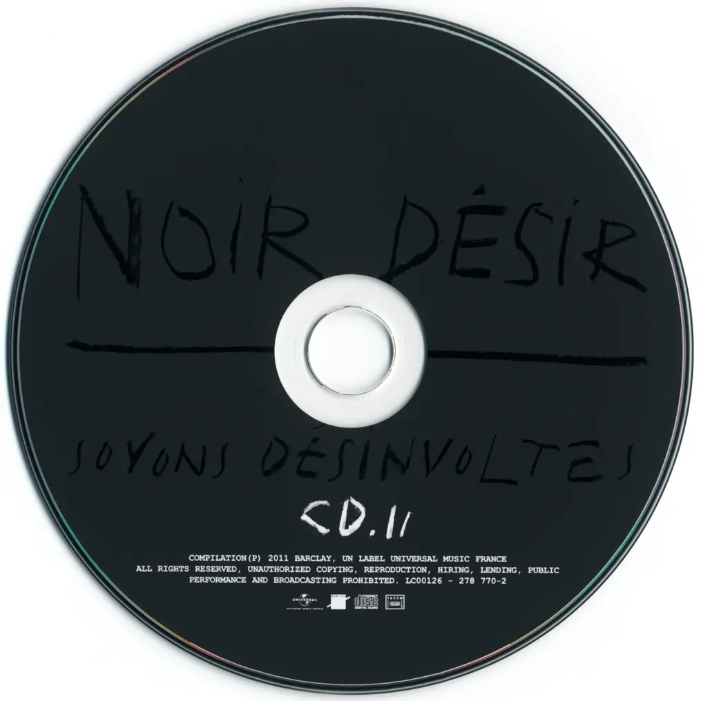 Noir Désir - Soyons Désinvoltes/ N'Ayons L'Air De Rien (2012) (limited edition)