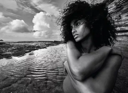 Imaan Hammam by Mario Sorrenti for Vogue France June/July 2025