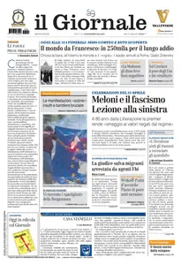 il Giornale - 26 Aprile 2025