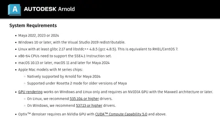 Solid Angle Maya to Arnold 5.4.3