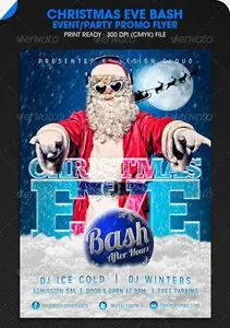 GraphicRiver Christmas Eve Bash Party Event Flyer