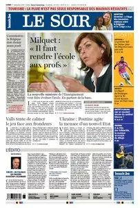Le Soir du 01 Septembre 2014