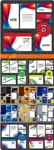Corporate identity template vector set 18