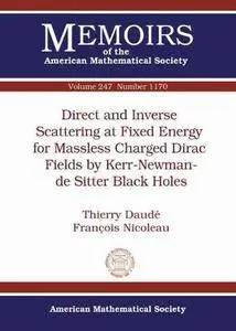 Direct and Inverse Scattering at Fixed Energy for Massless Charged Dirac Fields by Kerr-newman-de Sitter Black Holes