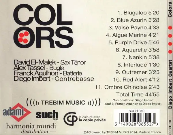 Diego Imbert Quartet - Colors (2015) {Trebim Music}