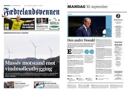 Fædrelandsvennen – 30. september 2019