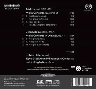 Johan Dalene, John Storgårds, Royal Stockholm Philharmonic Orchestra - Sibelius, Nielsen: Violin Concertos (2022)