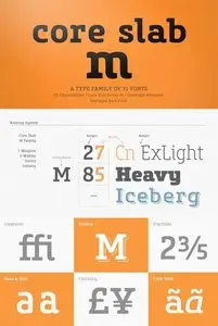 Core Slab M Font Family