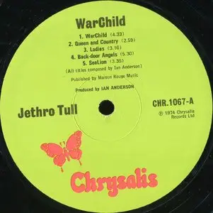  Jethro Tull ‎– War Child {Original UK} Vinyl Rip 24/96