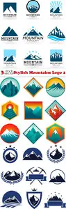 Vectors - Stylish Mountains Logo 2