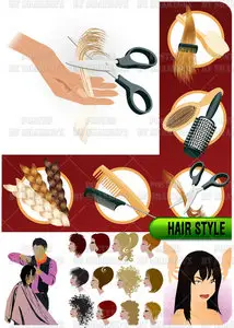 Stock Vector - Hair Style