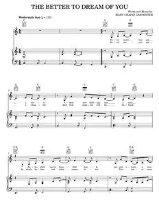 The Better To Dream Of You - John Lennon, Mary Chapin Carpenter (Piano-Vocal-Guitar)
