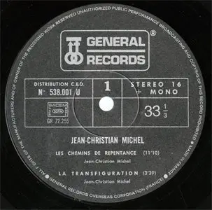 Jean-Christian Michel - Jean Christian Michel (General Rec. GR 72.255) (FR 1972) (Vinyl 24-96 & 16-44.1)