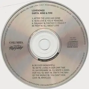 Earth, Wind & Fire - The Love Songs (1991) {Columbia Brazil}